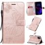 Mobigear Pressed Butterfly Bookcase Case Rose Gold Apple iPhone 11