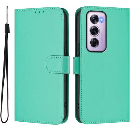 Mobigear Urban Wallet OPPO Reno 12 Pro Hülle Klapphülle Geldbörse - Grün