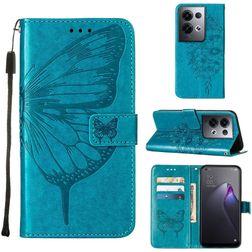 Mobigear Butterfly OPPO Reno 8 Pro 5G Klapphülle Portemonnaie - Blau