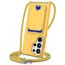 Mobigear Lanyard Card Samsung Galaxy S26 Ultra Silikon Handykette mit Kartenhalter - Gelb