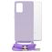 Mobilize Lanyard Gelly Samsung Galaxy A32 5G Flexibles TPU Handykette - Pastel Purple