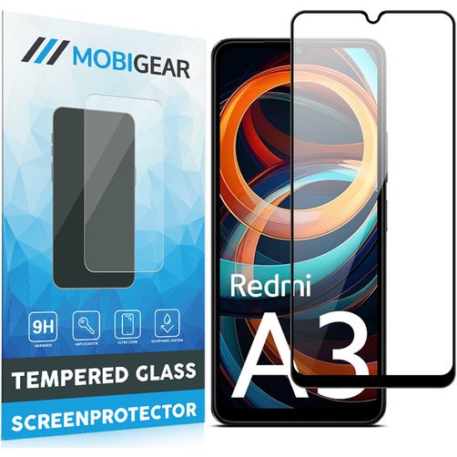 Mobigear Premium Xiaomi Redmi A3 Panzerglas Displayschutz - Hüllenfreundlich