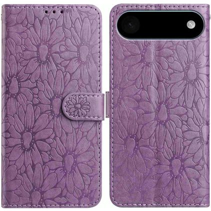 Mobigear Flowers iPhone Air Hülle Klapphülle Geldbörse - Lila