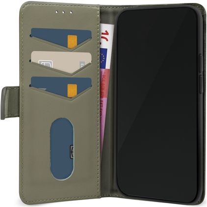 Mobilize Premium Gelly Wallet iPhone 12 Hülle Klapphülle Geldbörse - Grün
