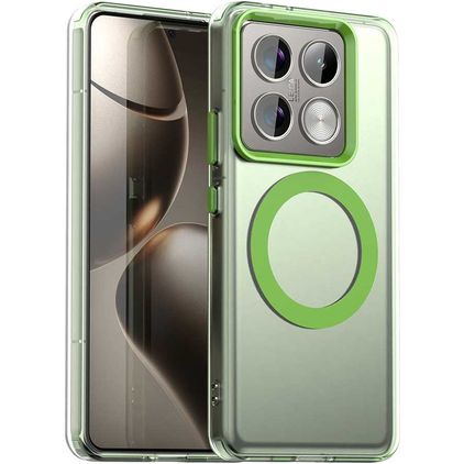 Mobigear Shockproof Xiaomi 14T Pro MagSafe Hülle Hardcase Backcover - Grün