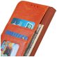Mobigear Classy Motorola Moto E22 Hülle Klapphülle Geldbörse - Orange