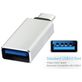 Mobigear Alu USB-C auf USB-A Adapter - Silber