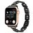 Mobigear Paris Edelstahl Apple Watch Armband Faltschließe - 42/41/40/38 mm - Schwarz