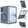 Mobigear 360 Rotating Ring Samsung Galaxy Z Fold 8 MagSafe Hülle Hardcase Backcover mit Ringhalter - Blau
