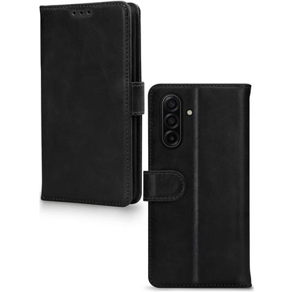 Mobilize Premium Gelly Samsung Galaxy A26 Hülle Klapphülle Geldbörse - Schwarz