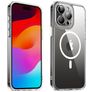Valenta Trend iPhone 15 Pro Max MagSafe Hülle Hardcase Backcover - Transparent / Weiß