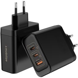 Mobilize Wall Charger Triple USB / USB-C Power Delivery 100W - Schwarz