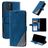 Mobigear Rhombus iPhone 12 Klapphülle Portemonnaie - Blau