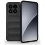 Mobigear Bumpy Xiaomi 15 Hülle Flexibles TPU Backcover - Schwarz