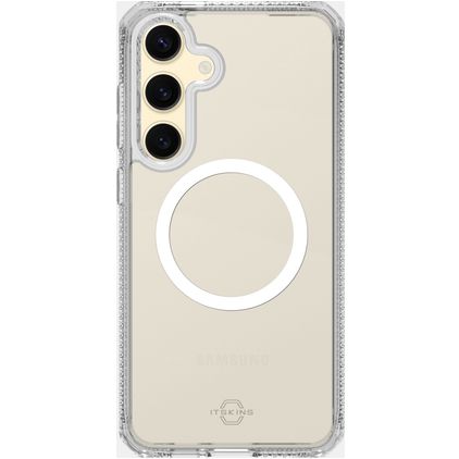ITSKINS Level 2 HybridMagClear R Durchsichtig Samsung Galaxy S24 FE MagSafe Hülle Hardcase Backcover Stoßfest - Transparent