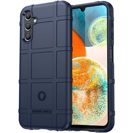 Mobigear Rugged Shield Samsung Galaxy A14 Hülle Flexibles TPU Backcover Stoßfest - Blau