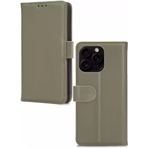 Mobilize Premium Gelly iPhone 16 Pro Max Hülle Klapphülle Geldbörse - Grün