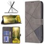 Mobigear Rhombus Google Pixel 7a Klapphülle Portemonnaie - Grau