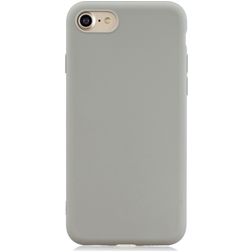 Mobigear Colors iPhone 8 Hülle Flexibles TPU Backcover - Grau