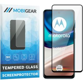 Mobigear Premium Motorola Moto G42 Panzerglas Gehärtetes Glas Displayschutz - Hüllenfreundlich - Schwarz
