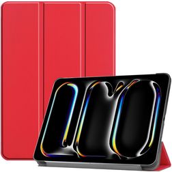 Mobigear Tri-Fold iPad Pro 13 Zoll (2025) Hülle Klapphülle - Rot