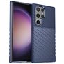 Mobigear Groove Samsung Galaxy S24 Ultra Hülle Flexibles TPU Backcover - Blau