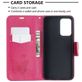 Mobigear Butterfly Samsung Galaxy A52s 5G Hülle Klapphülle Geldbörse - Magenta