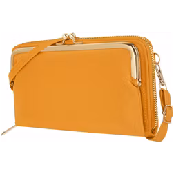 Antonio Fonzo Crossbody Clutch Snap Handytasche - Large - Gelb