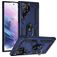 Mobigear Armor Ring Samsung Galaxy S23 Ultra Hülle Hardcase Backcover Stoßfest mit Ringhalter - Blau