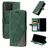 Mobigear Rhombus iPhone 12 Pro Klapphülle Portemonnaie - Grün