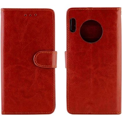 Mobigear Wallet Huawei Mate 30 Pro Hülle Klapphülle Geldbörse - Braun