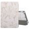 Mobigear Tri-Fold Marble iPad 9 (2021) Hülle Klapphülle + Stifthalter - Weiß