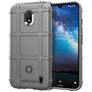 Mobigear Rugged Shield Nokia 2.2 Hülle Flexibles TPU Backcover Stoßfest - Grau
