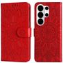 Mobigear Sunflower Samsung Galaxy S26 Ultra Hülle Klapphülle Geldbörse - Rot