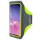 Mobiparts Comfort Fit Handyhalterung Joggen Samsung Galaxy S10 Plus Sporthülle Neopren Sportarmband - Neon Green
