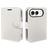 Mobigear Classic iPhone Duo Hülle Klapphülle Geldbörse - Weiß