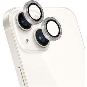 Mobiparts iPhone 14 Panzerglas Gehärtetes Glas Kamera Schutz - Silber