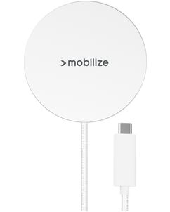 Mobilize Magnetic Single USB-C USB-C 1.2 Meter 25W - Weiß