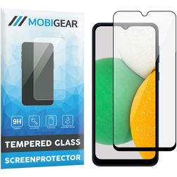 Mobigear Premium Samsung Galaxy A03 Panzerglas Gehärtetes Glas Displayschutz - Hüllenfreundlich - Schwarz