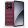 Mobigear Bumpy Xiaomi 15 Pro Hülle Flexibles TPU Backcover - Weinrot