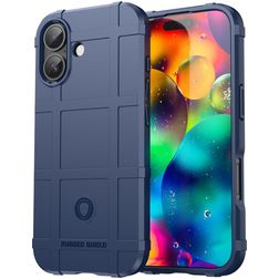 Mobigear Rugged Shield iPhone 17 Hülle Flexibles TPU Backcover Stoßfest - Blau