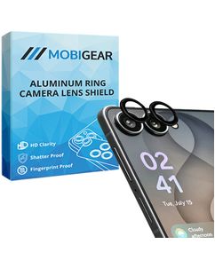 Mobigear Single Samsung Galaxy Z Flip 8 Panzerglas Gehärtetes Glas Kameralinsen Schutz - Hüllenfreundlich - Schwarz