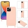 Mobigear Lanyard iPhone 14 Pro Max Silikon Handykette - Pink