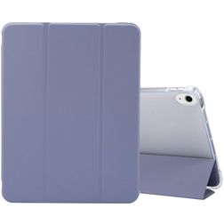Mobigear Tri-Fold Gel iPad Air 5 (2022) Hülle TPU,Kunstleder Klapphülle + Stifthalter - Blau