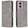 Mobigear Excellent Motorola Moto G04 Hülle Klapphülle Geldbörse - Grau