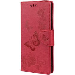 Mobigear Clover Xiaomi Redmi Note 11 5G Hülle Klapphülle Geldbörse - Rot