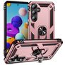 Mobigear Armor Ring Samsung Galaxy A35 Hülle Hardcase Backcover Stoßfest mit Ringhalter - Roségold