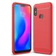 Mobigear Brushed Slim Xiaomi Mi A2 Lite Hülle Flexibles TPU Backcover - Rot