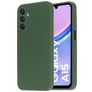 Mobiparts Samsung Galaxy A15 Silikon Hülle Backcover - Forest Green