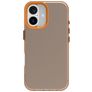 Mobigear Crystal iPhone 16 Plus Hülle Hardcase Backcover - Orange